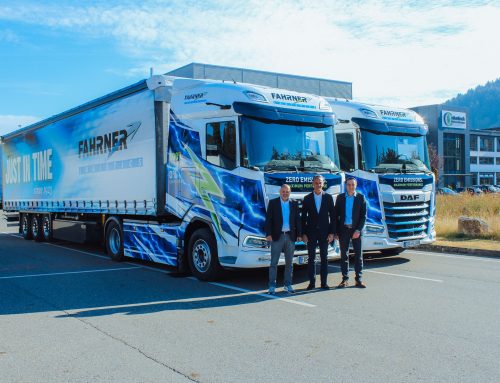 Neue E-Lkw auf unserem Gelände: Spedition Fahrner stellt Shuttle um